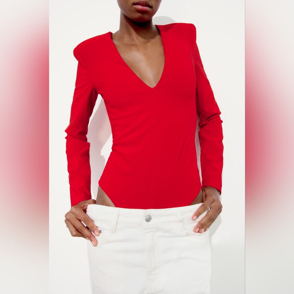Zara Stretch Shoulder Pad Bodysuit